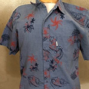Blue Hawaiian Design Men’s Size S